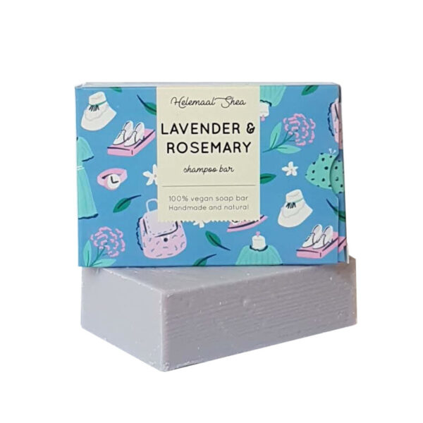 HelemaalShea Lavender & Rosemary shampoo bar 110g