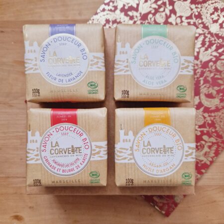 Gift set of 4 La Corvette organic soap bars