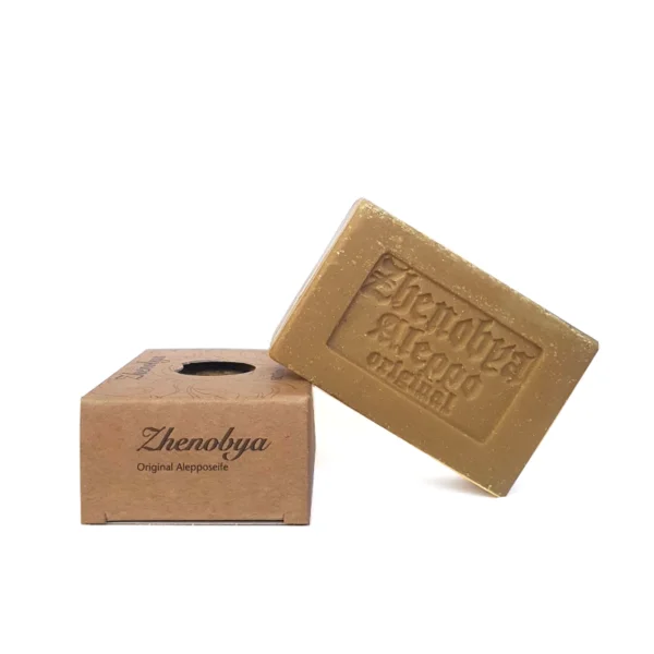 Zhenobya Aleppo soap with Dead Sea salt 100g carton packaging