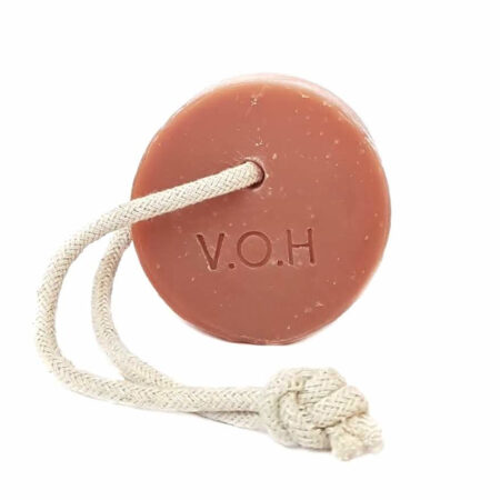 V.O.H Pink Clay & Orange Soap on a Rope 90g